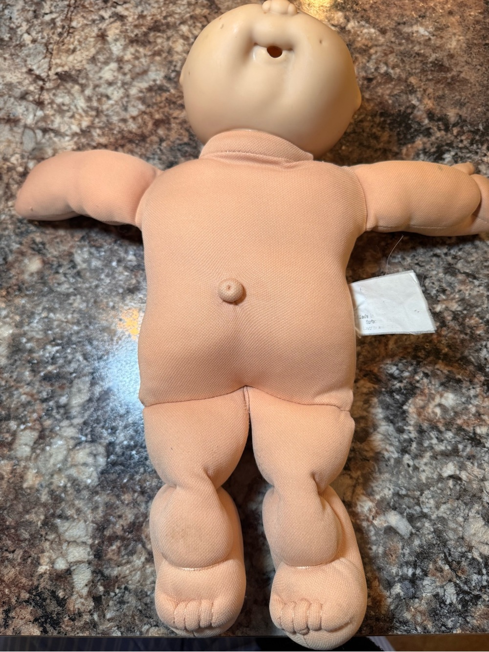 1980s Coleco Cabbage Patch Kids Brown Eyed Preemie doll featuring a bald head - Picture 6 of 16